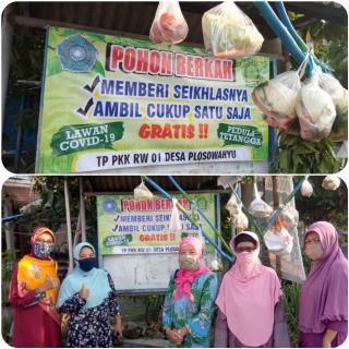 Desa Plosowahyu Gelar Gerakan Sedekah Bahan Dapur